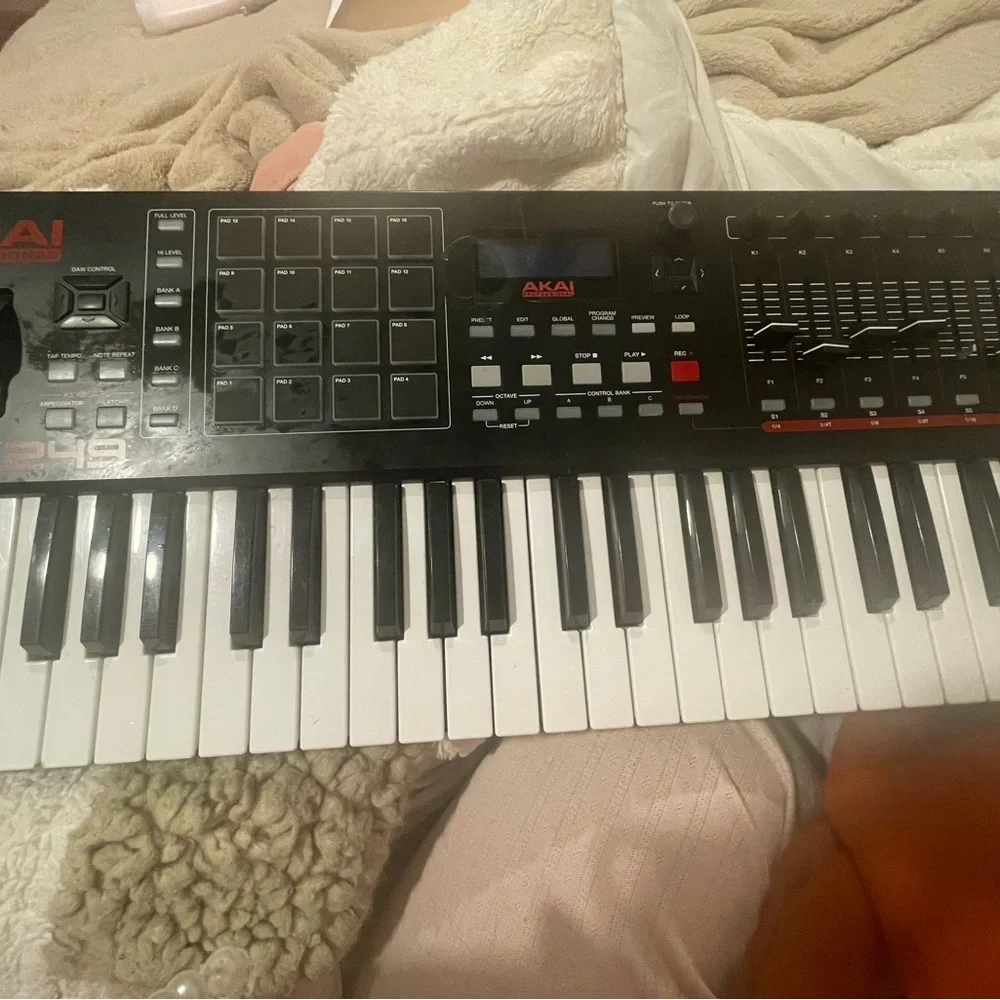Professional Black MIDI Keyboard Controller